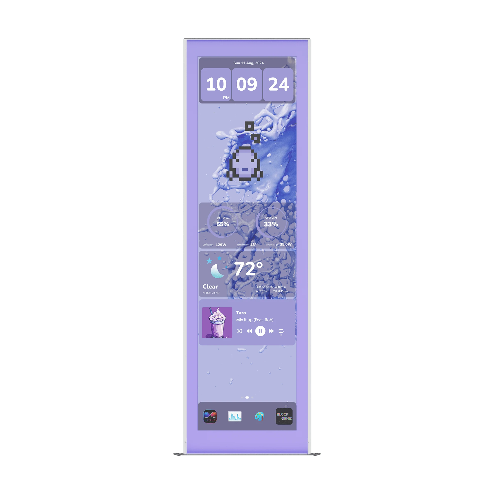 HYTE Y70 Touch Infinite 2.5K Touchscreen Display Upgrade - Taro Milk