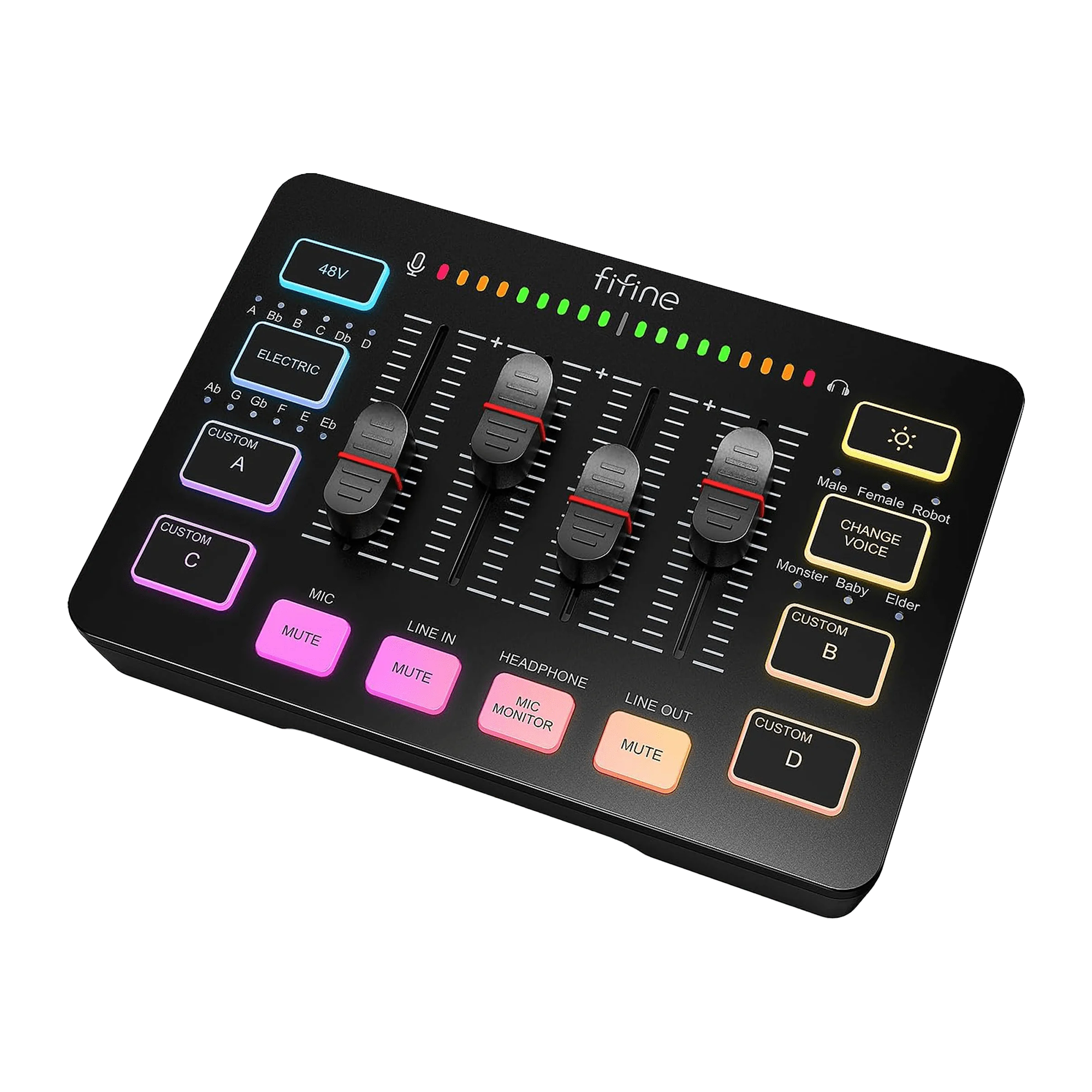 FIFINE Ampligame SC3 Gaming Audio Mixer - Black