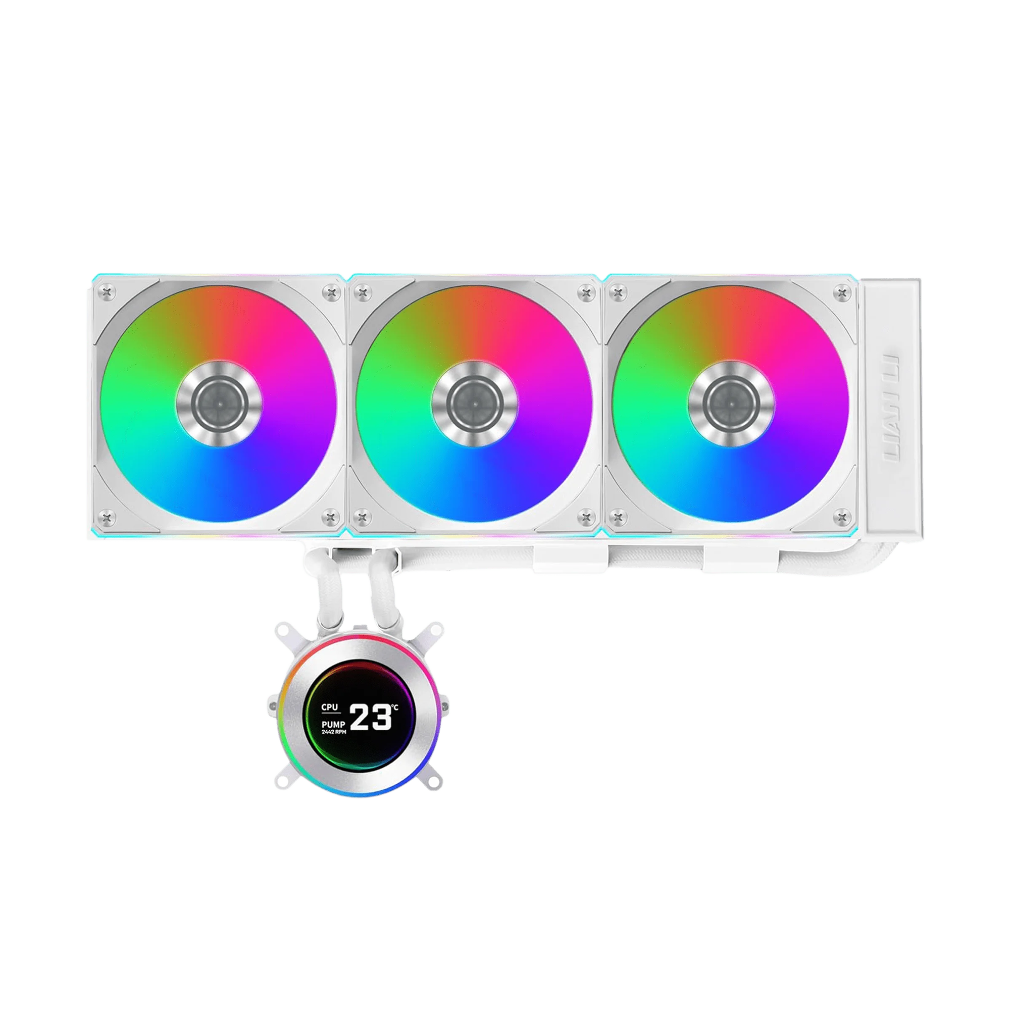 Lian Li Hydroshift II LCD-C 360CL ARGB 360mm Liquid Cooler - White