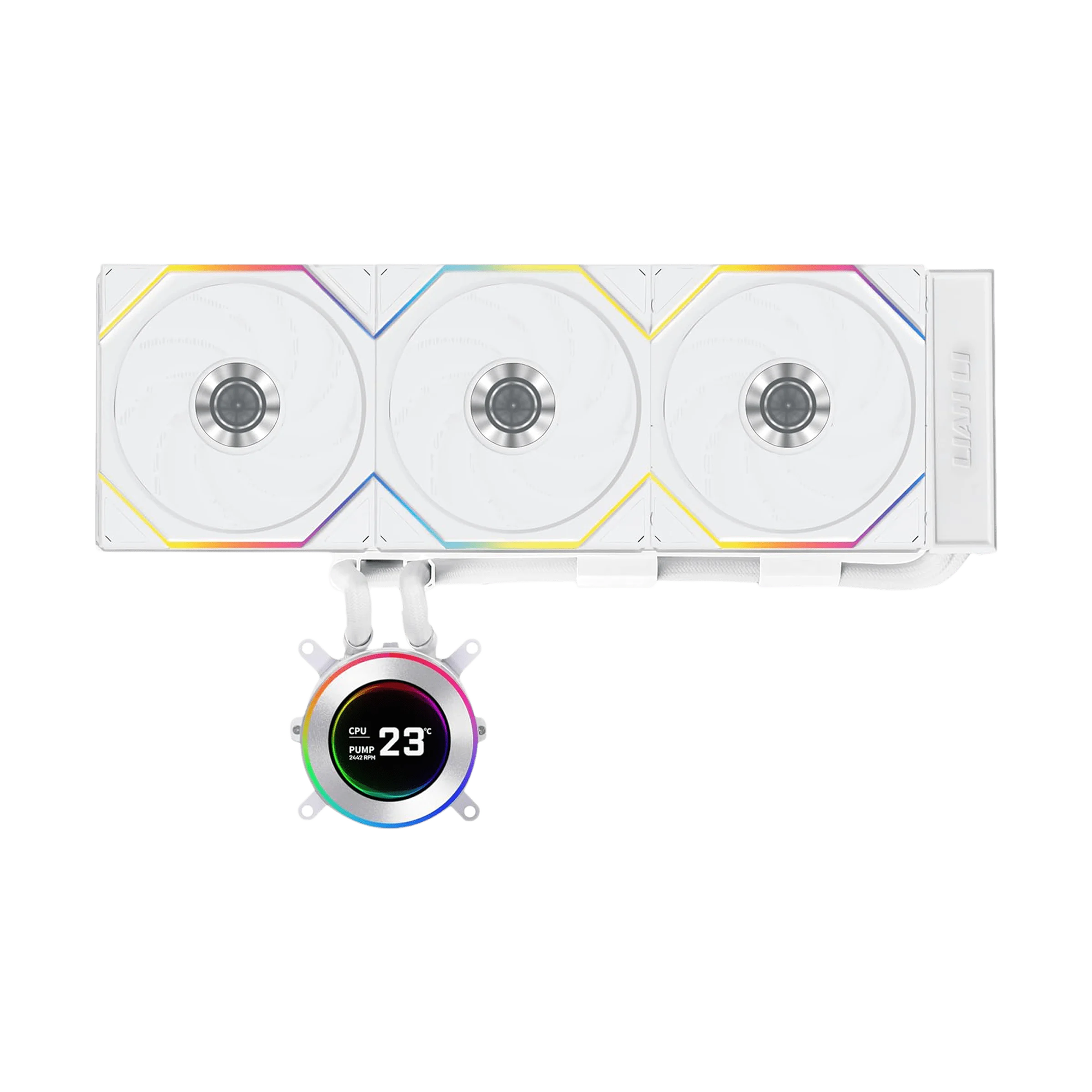 Lian Li Hydroshift II LCD-C 360TL ARGB 360mm Liquid Cooler - White